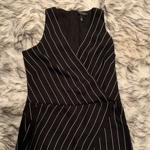 WHBM Black & White Striped Romper Size 6